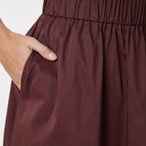 Yara long poplin skirt