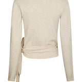Tilfa knit wrap blouse