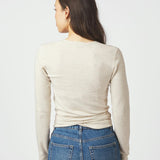 Tilfa knit wrap blouse