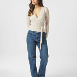 Tilfa knit wrap blouse