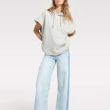 Wide Leg Jeans With Patchwork