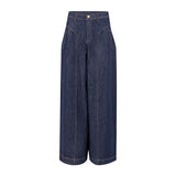 High waisted denim pants