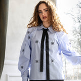 Shirt with embroidery