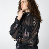 Blouse Vintage Floral Print