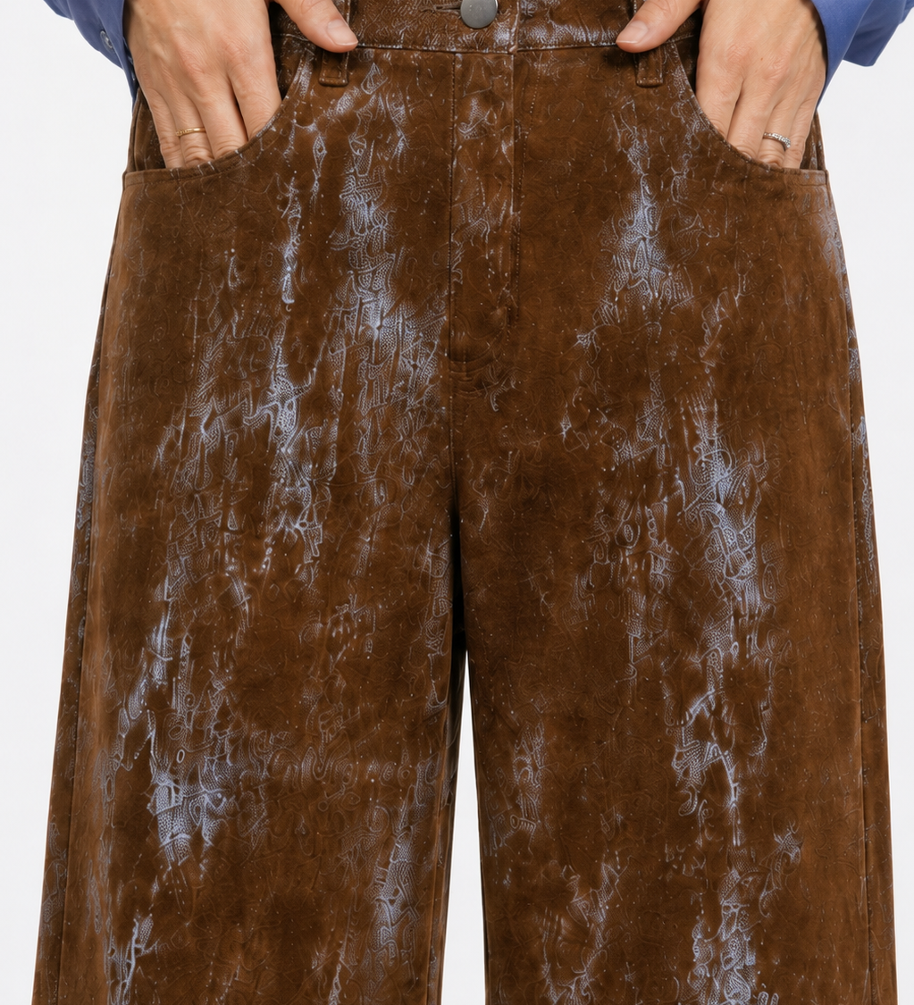 Pantalon Swiggy Velour Used Brown