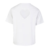 Sweatblouse met hartuitsparing