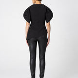 Asymetric Top With Volume Sleeves