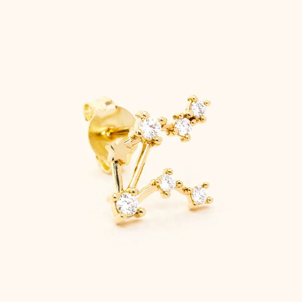 Zodiac Stud Earring