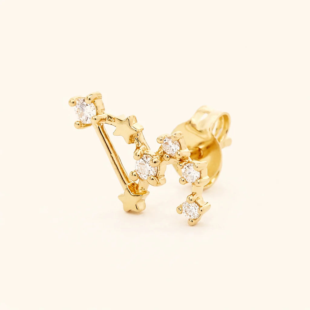 Zodiac Stud Earring