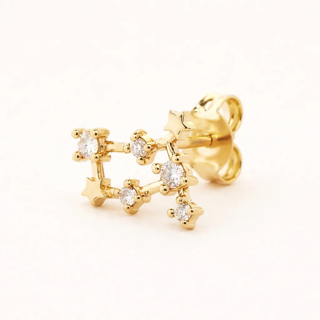 Zodiac Stud Earring