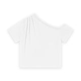 Off Shoulder Top With Pleats