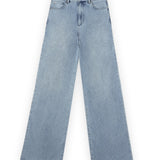 James Gestreept wijde pijpen jeans