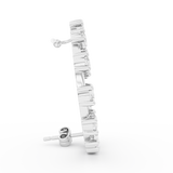 Earstud diamond ray