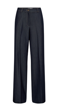 Terry denim pant