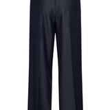 Terry denim pant