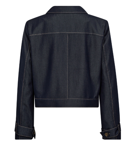 Terry denim jacket