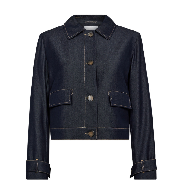 Terry denim jacket