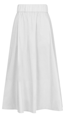 Yara long poplin skirt
