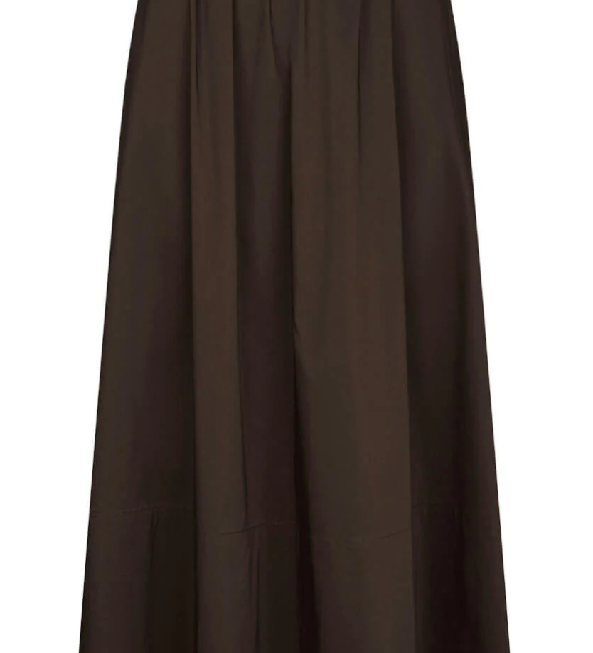 Yara long poplin skirt