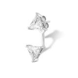 TRIANGLE DIAMOND JACKET EARSTUD