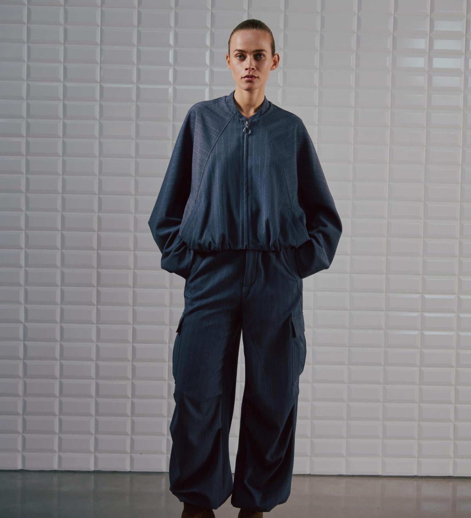 WBLAnna Stripe Batsleve Jacket