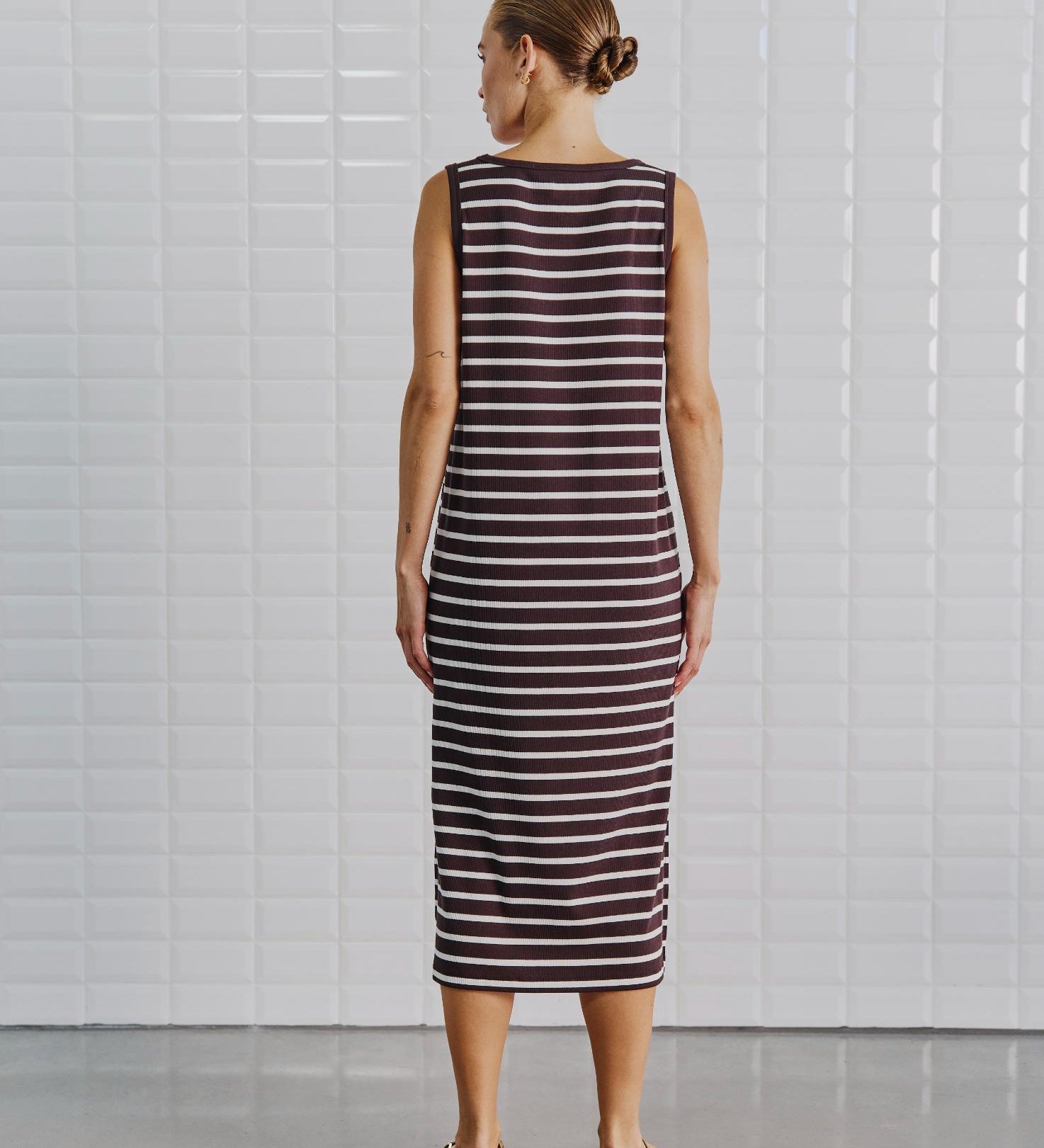 WBLDordi gestreepte tanktopjurk