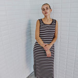 WBLDordi gestreepte tanktopjurk