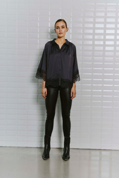 WBLDagmar sateen lace shirt