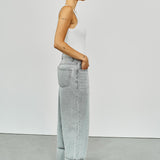 Hazel grey turn up jeans