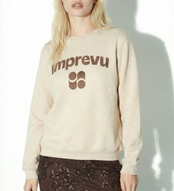 Sweatshirt Eddie Lurex Chocolat