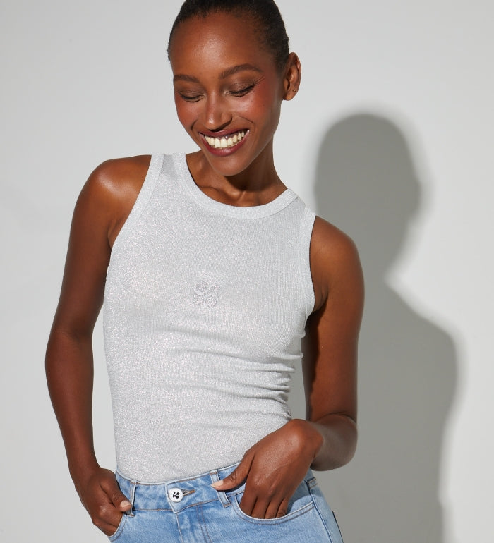 Top Theo Lurex Silver